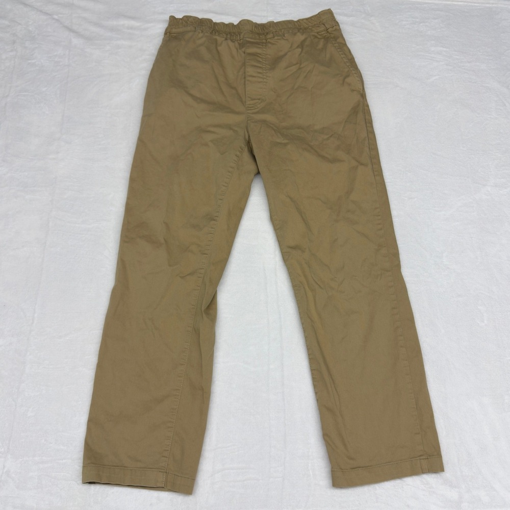 Acne Studios Sporty Trousers Womens 30 Tan Cotton Blend Drawstring Chino Pants
